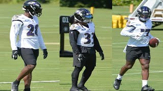 FIRST LOOK LEVEON BELL DEVONTA FREEMAN AND LATAVIUS MURRAY AT RAVENS PRACTICE 🔥 [upl. by Jehiah]