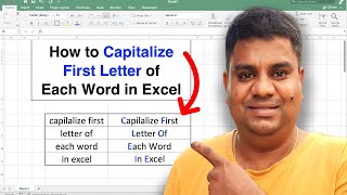 How to Capitalize First Letter of Each Word in Excel [upl. by Osrick]