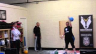 GSU Scottish Open Kettlebell Competition 2014  Womens 12kg snatch  Dawn Ball [upl. by Mcdougall]