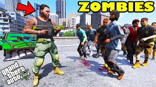 Franklin Become BODYGUARD In ZOMBIE APOCALYPSE GTA 5  SHINCHAN and CHOP [upl. by Lebasile]