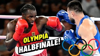 NELVIE TIAFACK GER vs BAHODIR JALOLOV UZB l OLYMPICS SEMIFINALS 🥊 l NEVBOXING [upl. by Ajnat701]