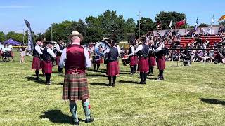 Toronto Police Pipe Band Grade Two medley Port HopeCobourg Highland Games 2024 [upl. by Anirtruc593]