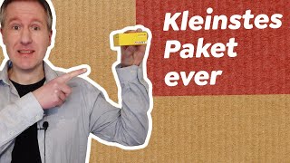 Kleinstes DHLPaket verschickt 📦 Experiment [upl. by Danit]