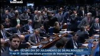 Votação Senado determina o impeachment de Dilma por 61 a 20 [upl. by Allemaj]