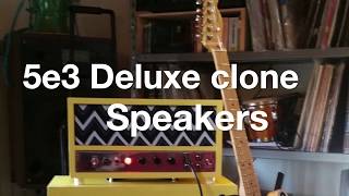 5e3 Fender Deluxe Clone Speakers comparison Eminence Utah Jensen Dv Mark [upl. by Tollman]