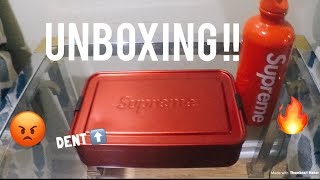 SUPREME SIGG METAL STORAGE BOX  LUNCH BOX UNBOXING [upl. by Saied]