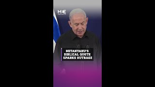 Netanyahu faces backlash for evoking biblical Amalek amid heavy civilian casualties in Gaza [upl. by Aniluap]