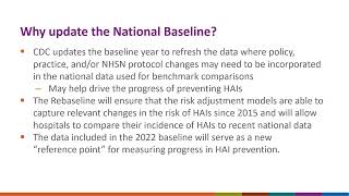 NHSN An Introduction to Updating the National Baseline [upl. by Backler]