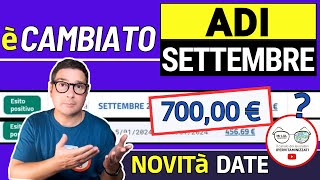 ASSEGNO DI INCLUSIONE ➜ SETTEMBRE NOVITà DATE PAGAMENTI INPS ADI LAVORAZIONI ESITI IMPORTI 700€ [upl. by Hujsak]