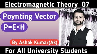 Poynting Vector in EM Wave Propagation  Poynting Vector  Poynting theorem  By Ak [upl. by Ormond]