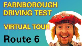 Farnborough driving test route 6 VR [upl. by Arodnap]