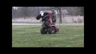 2000 yamaha kodiak 400 wheelies [upl. by Nyledaj]