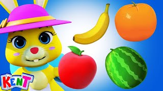 The Fruit Song  Learn Fruits For Kids  Nursery Rhymes amp Kids Songs  Kent The Elephant [upl. by Siddon695]