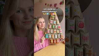 Save this DIY ✏️🎄🎁✨🌸🩵 easy advent calendar craft christmas diy adventcalendar [upl. by Straub]