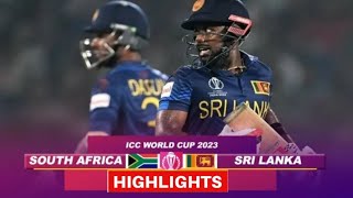 SA vs Lanka World Cup 2023 Highlights South Africa vs Sri Lanka Highlights  SA vs SL highlights [upl. by Ludovick798]