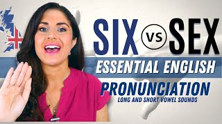 SIX vs SEX Essential English Pronunciation Lesson  Minimal Pairs and Vowel Sounds [upl. by Sklar778]