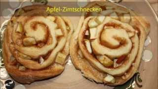 ApfelZimtschnecken  Klimasch backt [upl. by Relyt]