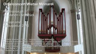 Orgelconcert Wietse Meinardi  St Marien Osnabrück [upl. by Enneles]