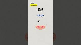 Chinese Face Vocabulary Basic Words Flash Cards [upl. by Baily]