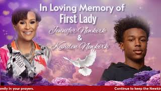 Memorial Service for First Lady Jennifer Newkirk amp Kahden Newkirk [upl. by Nema]