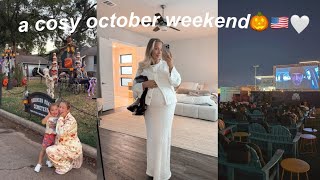 a cosy october vlog usa date night spooky halloween decor amp more [upl. by Adilem]