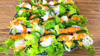 Homemade Vietnamese rolls  Summer rolls recipe [upl. by Leafar]