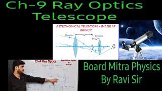 Telescope Reflecting and Refracting Class 12 BoardMitraPhysics [upl. by Johnsten]