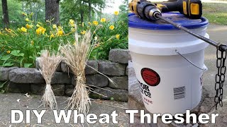 The Easiest Way to Thresh and Winnow Wheat by Hand [upl. by Lleneg494]