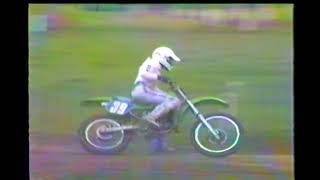 local rivals battling on KX125 Elsworth 1987 [upl. by Ailina]