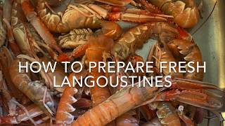 How to prepare and clean fresh langoustines [upl. by Buke364]