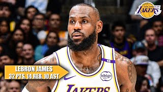 LeBron James’ TRIPLEDOUBLE leads Lakers to best start since 201011  NBA on ESPN [upl. by Billi]