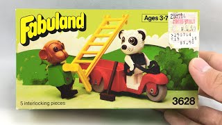 LEGO Fabuland Perry Panda and Chester Chimp set review 1981 set 3628 [upl. by Proffitt966]