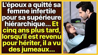 Le mari a quitté sa femme stérile 5 ans plus tard il est revenu pour hériter et a vu des jumeaux… [upl. by Elbring909]