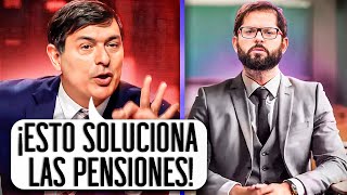 ¡TODO UN PROFESOR FRANCO PARISI ENSEÑA a BORIC SOLUCIÓN a PROBLEMA de PENSIONES [upl. by Eirhtug]