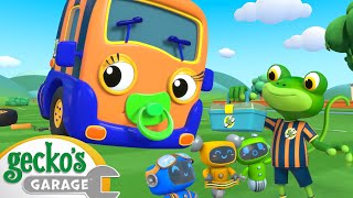 Geckos Garage  Geckos Football Fixup  Cartoons For Kids  Toddler Fun Learning [upl. by Namrej851]