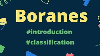 lecture 1 Boranes  chemistry [upl. by Billat346]