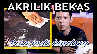 membersihkan akrilik dari bekas lem hingga kinclong seperti baru [upl. by Jerrome]