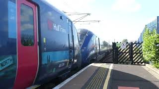 10 coach Hull Trains Class 802 arriving into Retford  29072023 [upl. by Leahcimnhoj]