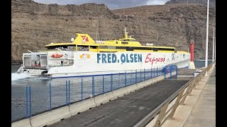 Ferry Fred Olsen Xpress Departures from Agaete Gran Canaria to Tenerife 13 october 2024 [upl. by Seyah252]