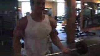 Rob Riches Training Back amp Biceps [upl. by Ellennahc]