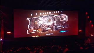 RRR Movie Glimpse Theatre Reaction  Kerala Theatre  SS Rajamouli  RamCharan  Jr NTR  rrr [upl. by Edie]