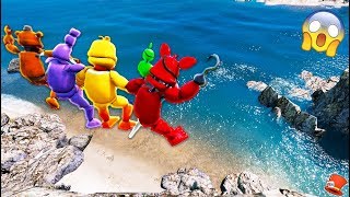 ANIMATRONICS DIVING 9999 FEET OFF A CLIFF GTA 5 Mods FNAF RedHatter [upl. by Elawalo]