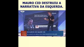 Ao divulgar o áudio do Mauro Cid a esquerda prestou um enorme favor à direita fantástico [upl. by Eyar]