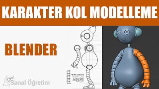 Blender Dersleri  Karakter Kol Modelleme [upl. by Divadnahtanoj]