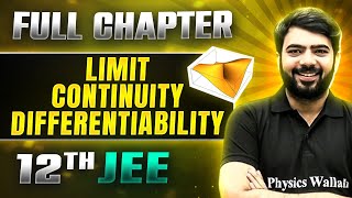 Limit Continuity Differentiability FULL CHAPTER  Class 12th Maths  Lakshya JEE [upl. by Hammel]