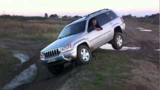 jeep wj lift  2quot test quadradrive [upl. by Stinson822]