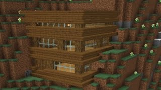 Minecraft how to build starter mountain house [upl. by Enytsirhc]