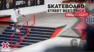 Skateboard Street Best Trick HIGHLIGHTS  X Games 2022 [upl. by Lanae]