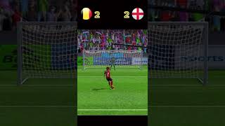 Belgium vs England best penalty match highlights efootballmobile fifa efootball efootball2024 [upl. by Fahy781]