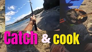 Kahawai Fishing Catch and Cook  Mangawhai NZ [upl. by Mobley]